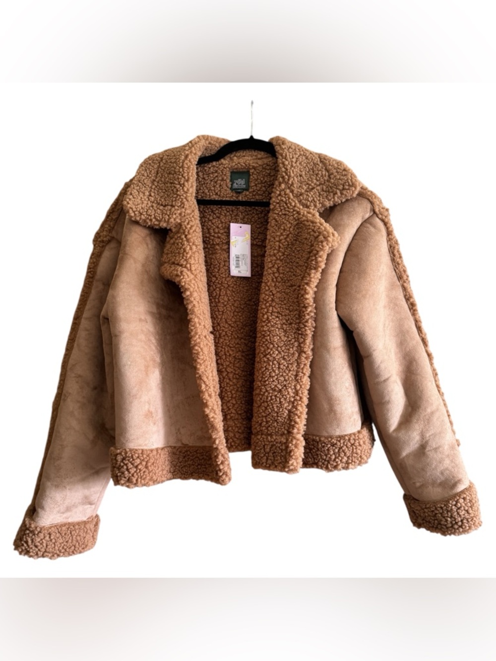 💜4/$40 NWT wild fable Tan Faux Shearling Coat